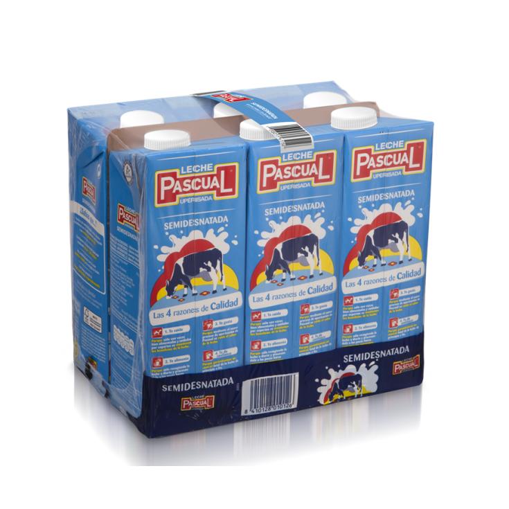 LECHE SEMIDESNATADA PASCUAL BRICK 1 L $