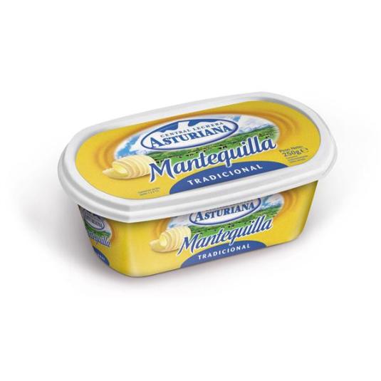 MANTEQUILLA ASTURIANA TARRINA 250 G.