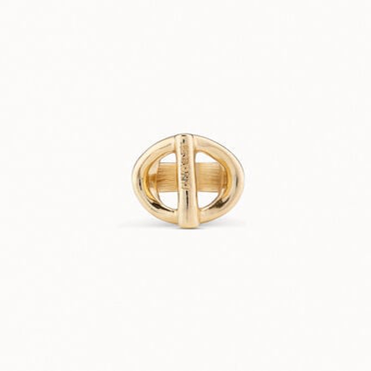 Anillo bañado en oro 18k, Dorado