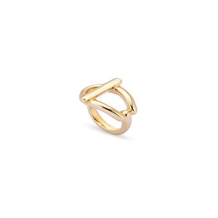 Anillo bañado en oro 18k, Dorado