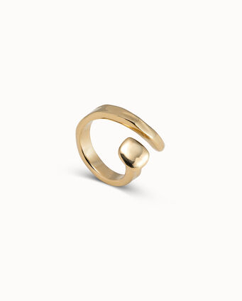 Anillo bañado en oro 18k, Dorado