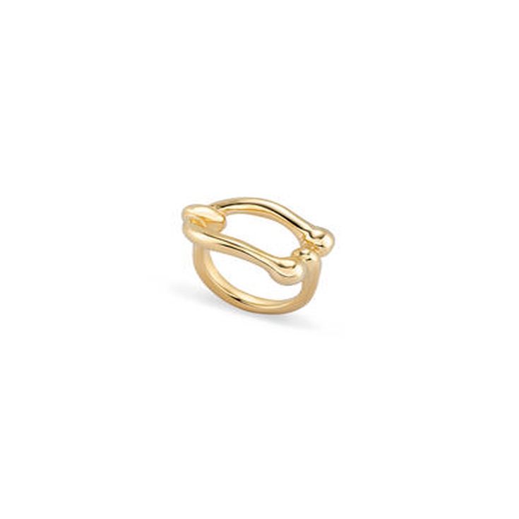 Anillo bañado en oro 18k, Dorado