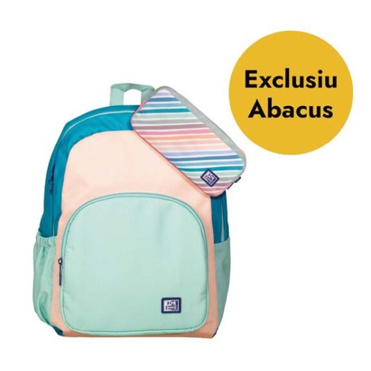 Mochila + Estuche Oxford Color Block