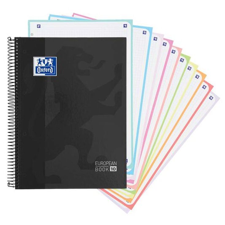 Notebook 10 Oxford A4 150 hojas 5x5 negro