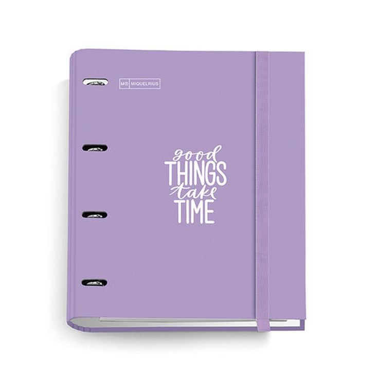 Carpeta Miquelrius Message A4 con Recambio anillas Lavanda