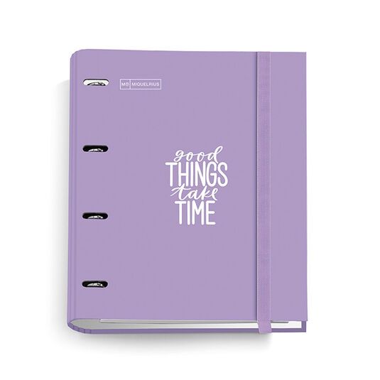 Carpeta Miquelrius Message A4 con Recambio anillas Lavanda