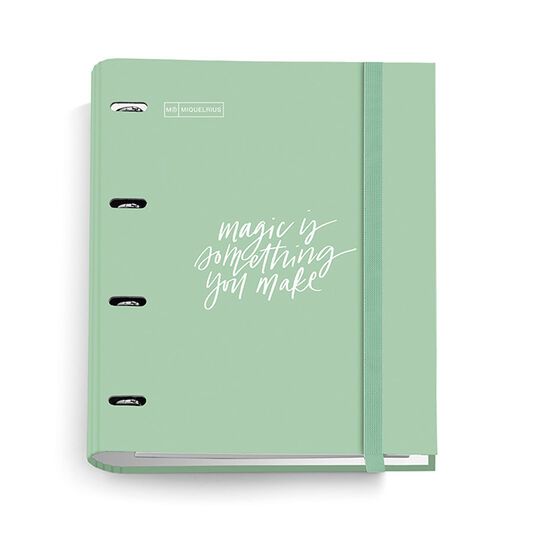 Carpeta Miquelrius Message A4 con Recambio anillas Menta