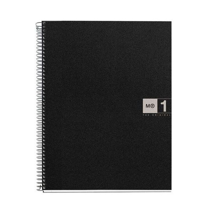 Libreta espiral Miquelrius A4 80 hojas 5x5 gris