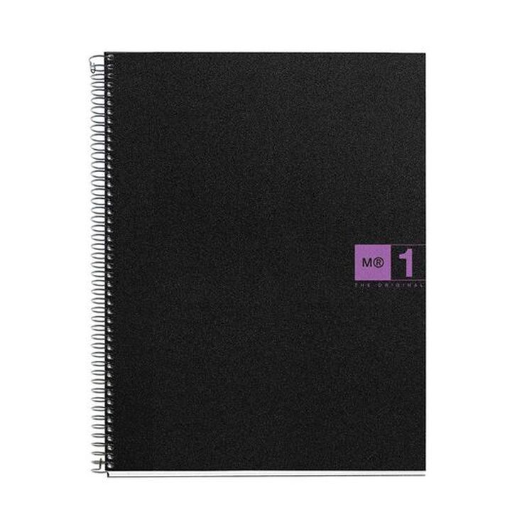 Libreta espiral Miquelrius A4 80 hojas 5x5 lila