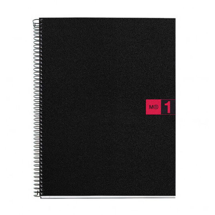 Cuaderno espiral Miquelrius A4 5 x 5, 80H Rojo 70g