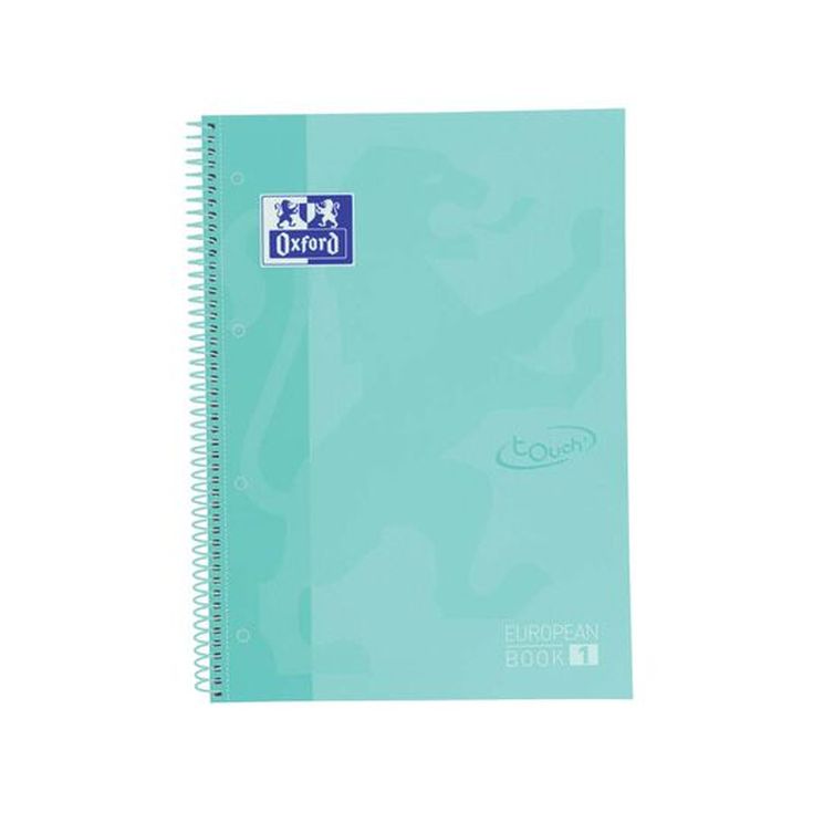Notebook Oxford EuropeanBook 1 Touch A4+ 80 fulls 5x5 verde 