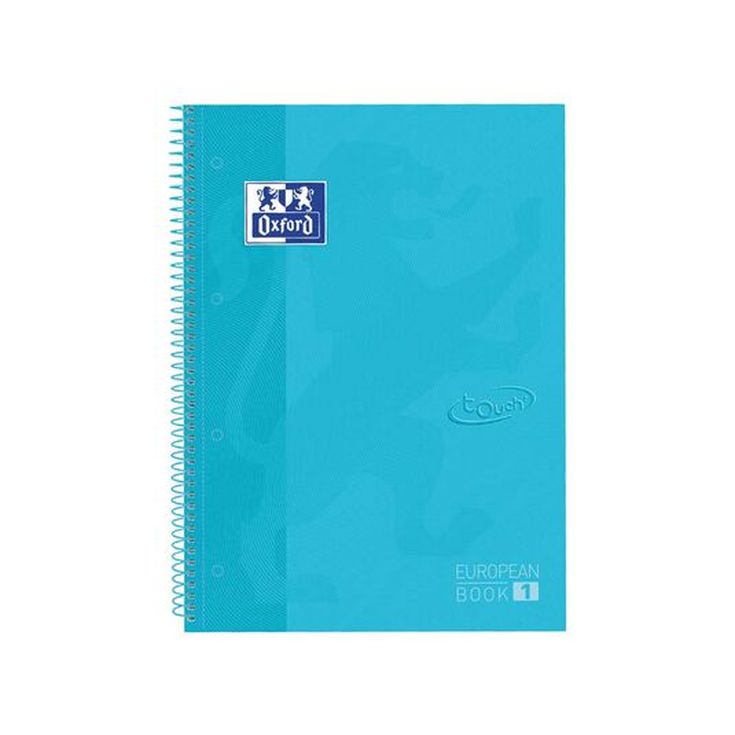 Notebook Oxford EuropeanBook 1 Touch A4+ 80 fulls 5x5 azul