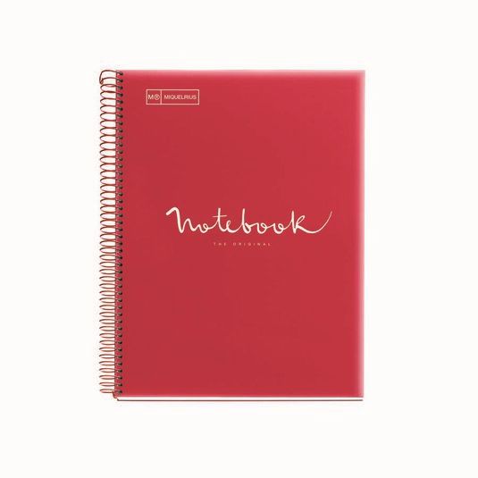 Notebook 1 A4 Miquelrius Emotions 80 hojas rojo