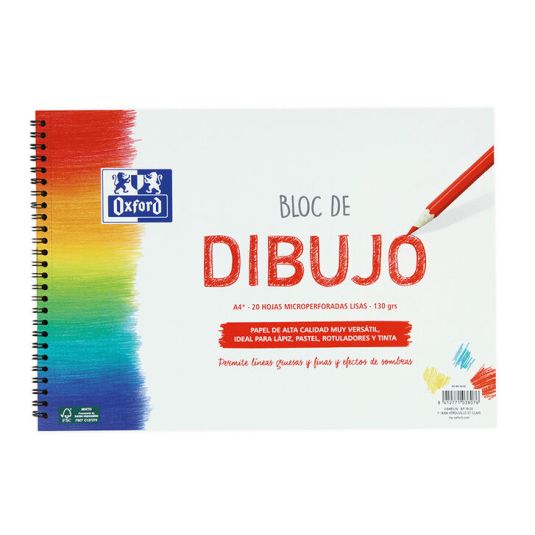 Bloc dibujo Oxford A4+ 20 hojas