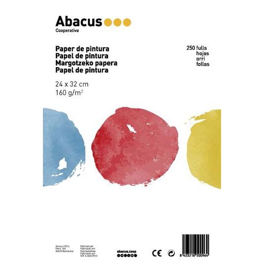 Láminas de dibujo y pintura Abacus A4++ 165g 250 hojas
