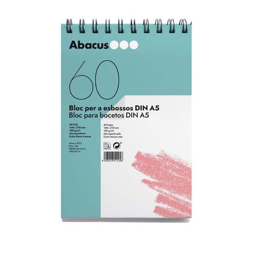 Bloc boceto Abacus A5 60 Hojas