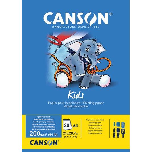 Bloc pintura Canson Kids A4 20 hojas