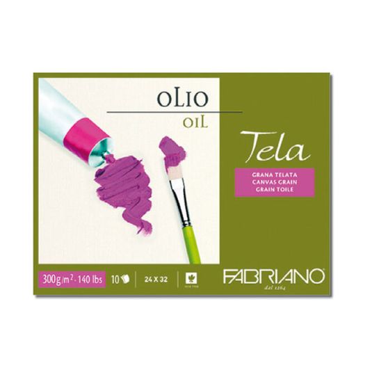 Bloc Fabriano Tela para Óleo, 10 hojas