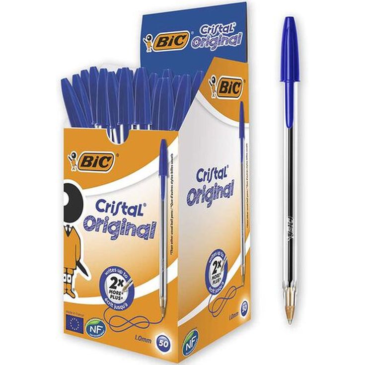 Bolígrafos Bic Cristal azul 50u