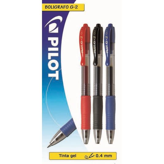 Bolígrafos Pilot G-2 3 colores