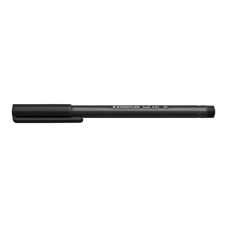 Bolígrafo Staedtler 432 M negro 10u