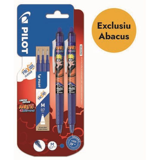 Bolígrafo retáctil Pilot Frixion Naruto 2u + 3 recambios