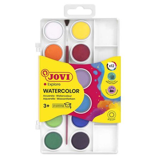 Acuarelas Jovi 12 colores