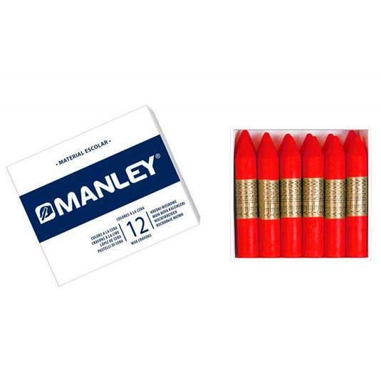 Cera grasa Manley rojo 12u