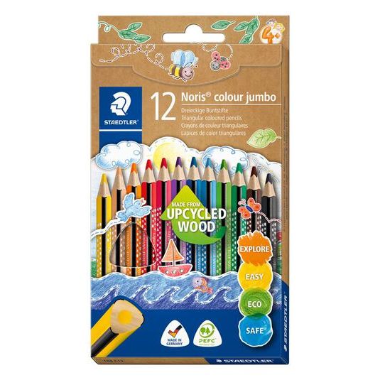 Lápices de colores Staedtler Noris Jumbo 12 colores