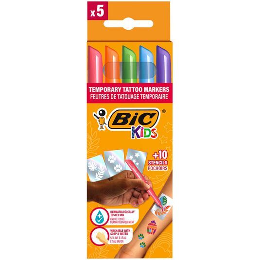 Rotuladores Bic Tattoo 5 colores