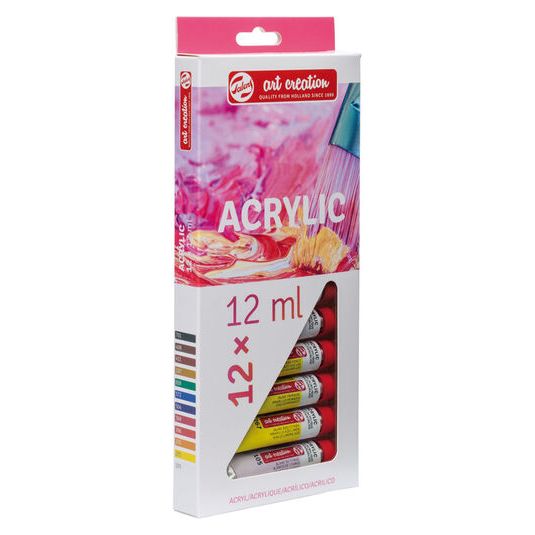 Set Acrílico Talens Art Cretaion 12 colores 12ml