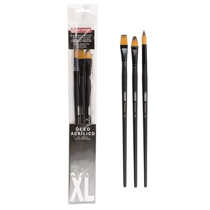 Pincel al óleo/acrílico Talens XL 3 unidades