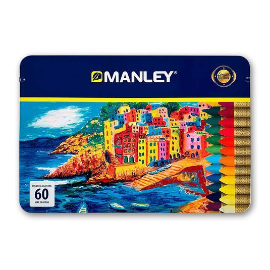 Ceras Manley caja metálica 60 colores