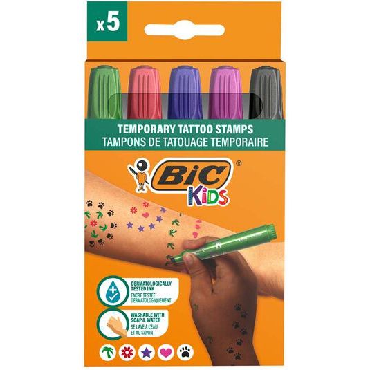 Rotuladores Bic Tattoo Stamps 5 colores